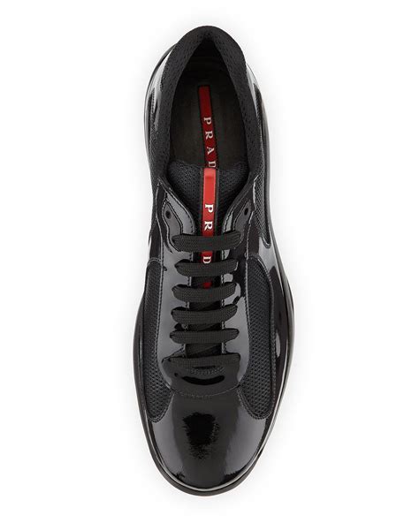 prada punta ala leather|Prada Punta Ala Leather Sneaker, Black .